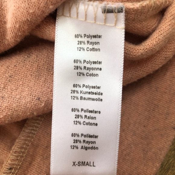 **2/$20**Project Social T Out From Under Urban Outfitter Peach Rose Sweatshirt - Picture 3 of 4